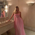 Masella | Mesh Maxi-Jurk met Sjaal