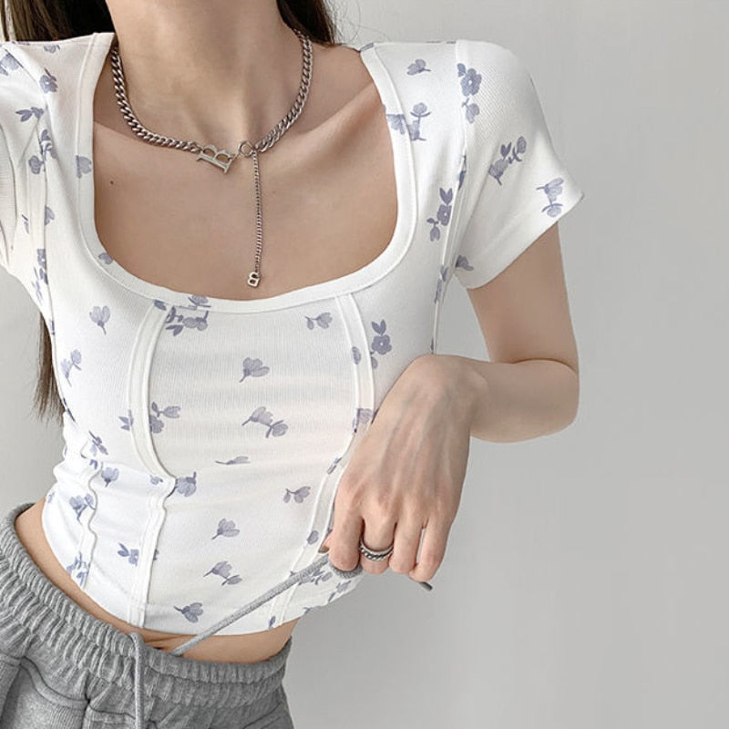 Shea | Bloemen Crop Top