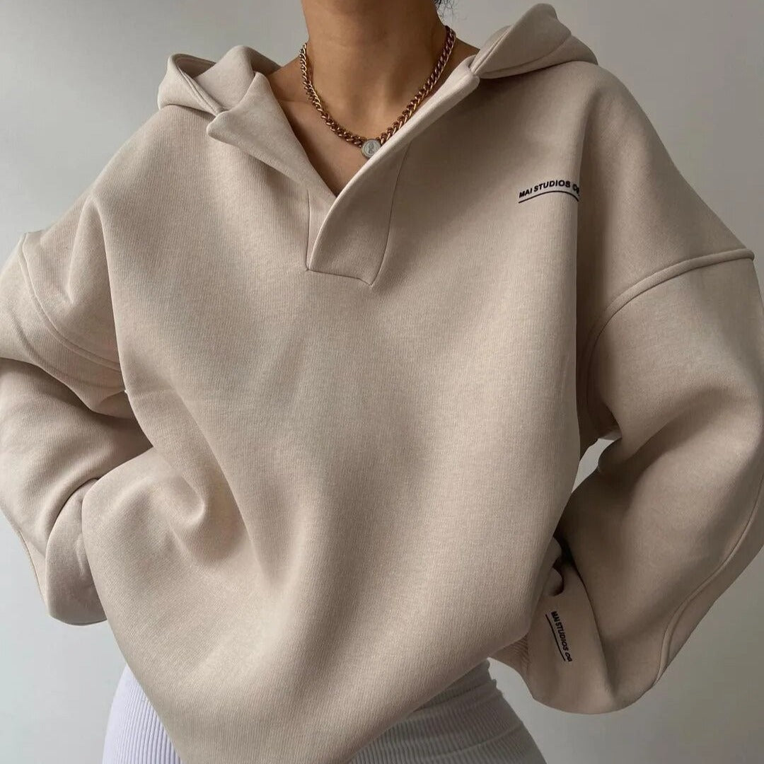 Milan | Oversized Hoodie met V-Hals
