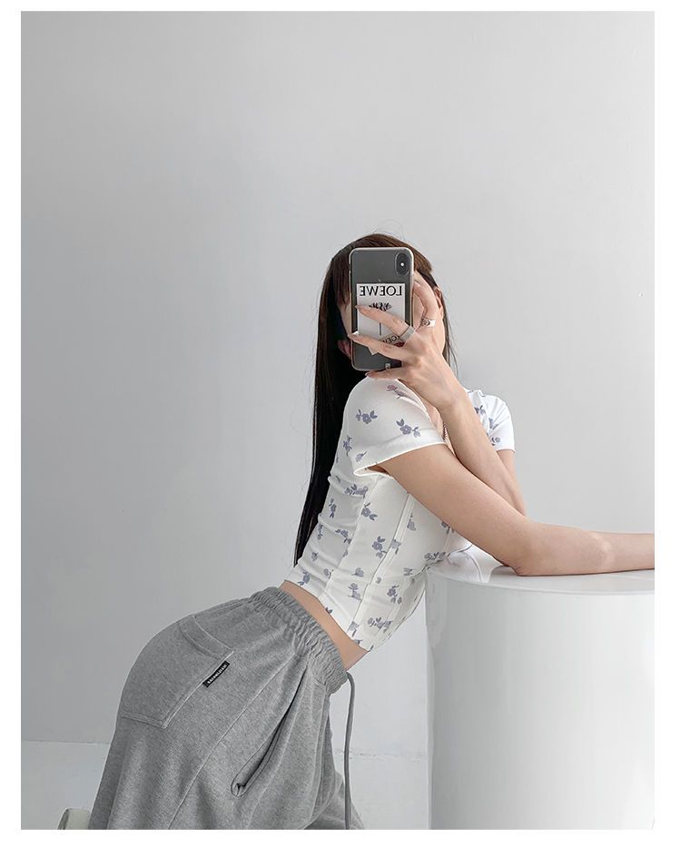 Shea | Bloemen Crop Top