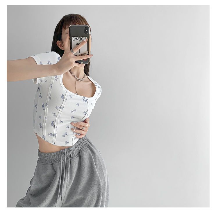 Shea | Bloemen Crop Top