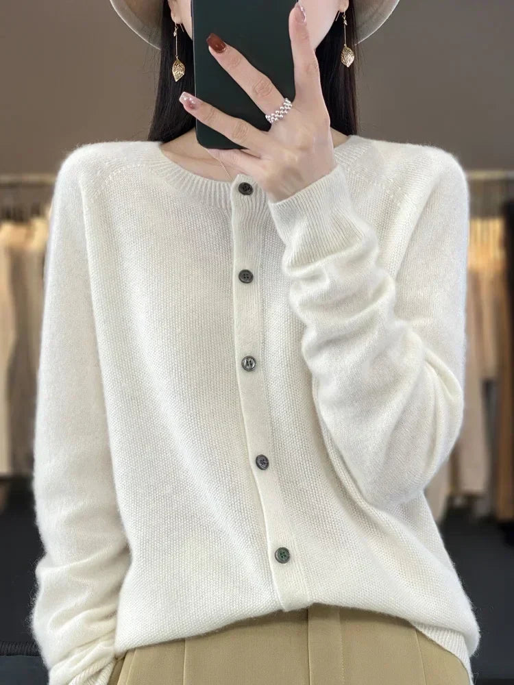 Marielle | Zachte Knopen Cardigan