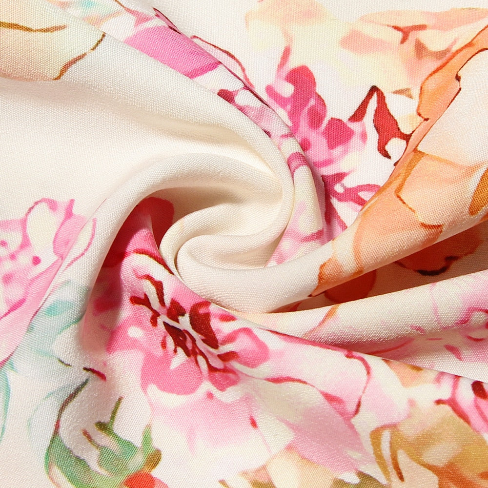 Seraphine | Bloemenprint midi jurk
