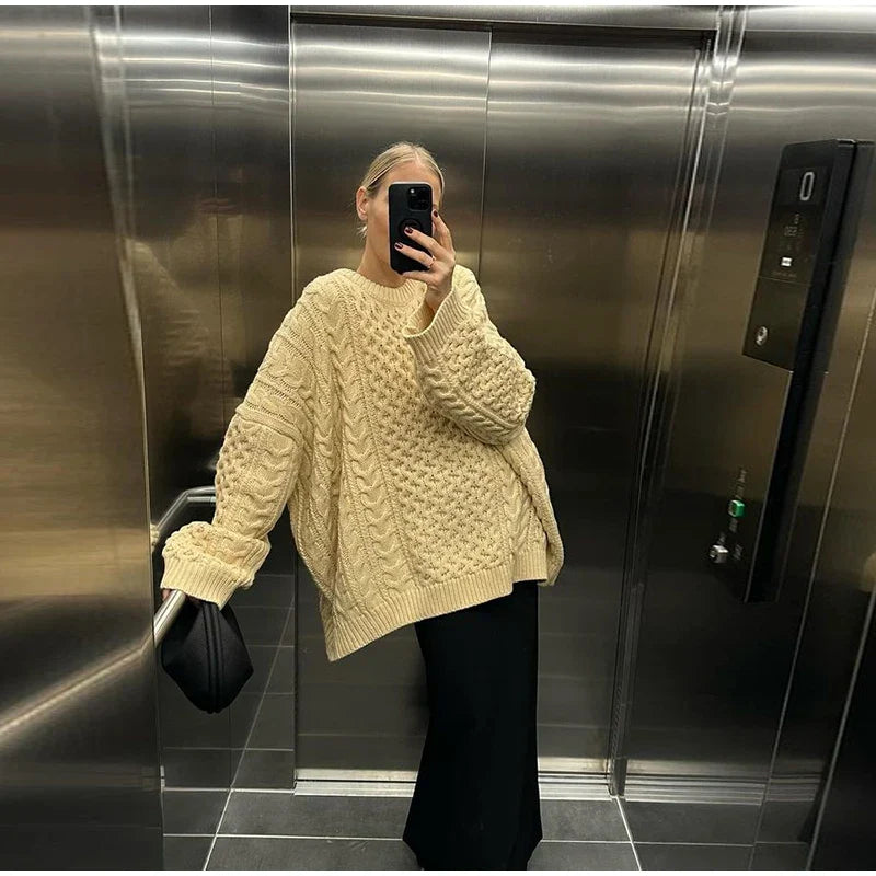 Marit | Oversized gebreide trui