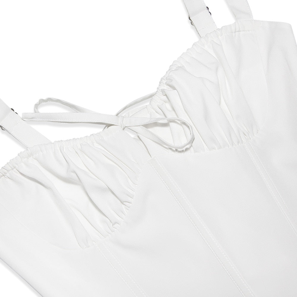 Soof | Mini jurk met strikdetail en corset vorm