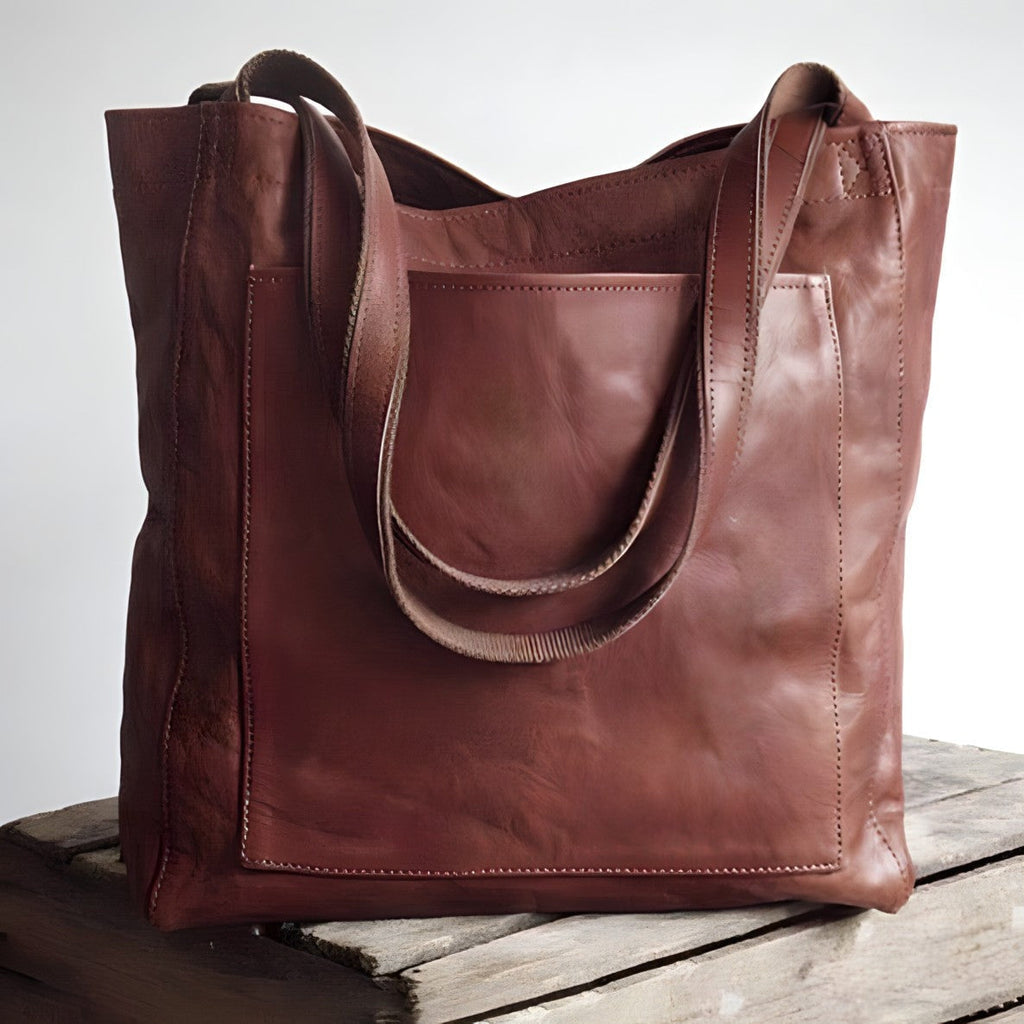 Camille | Stijlvolle leren shopper tas