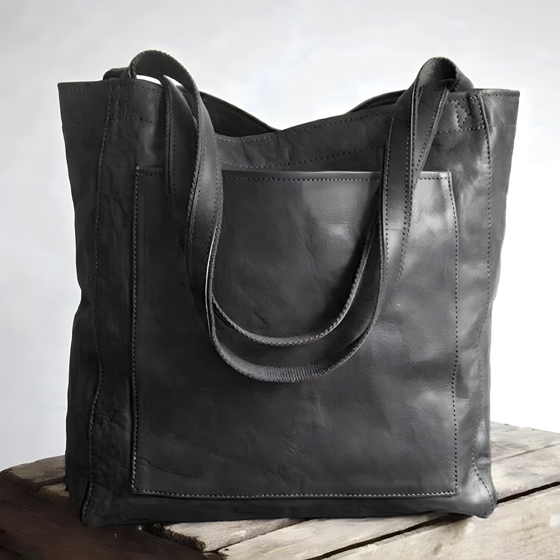 Camille | Stijlvolle leren shopper tas