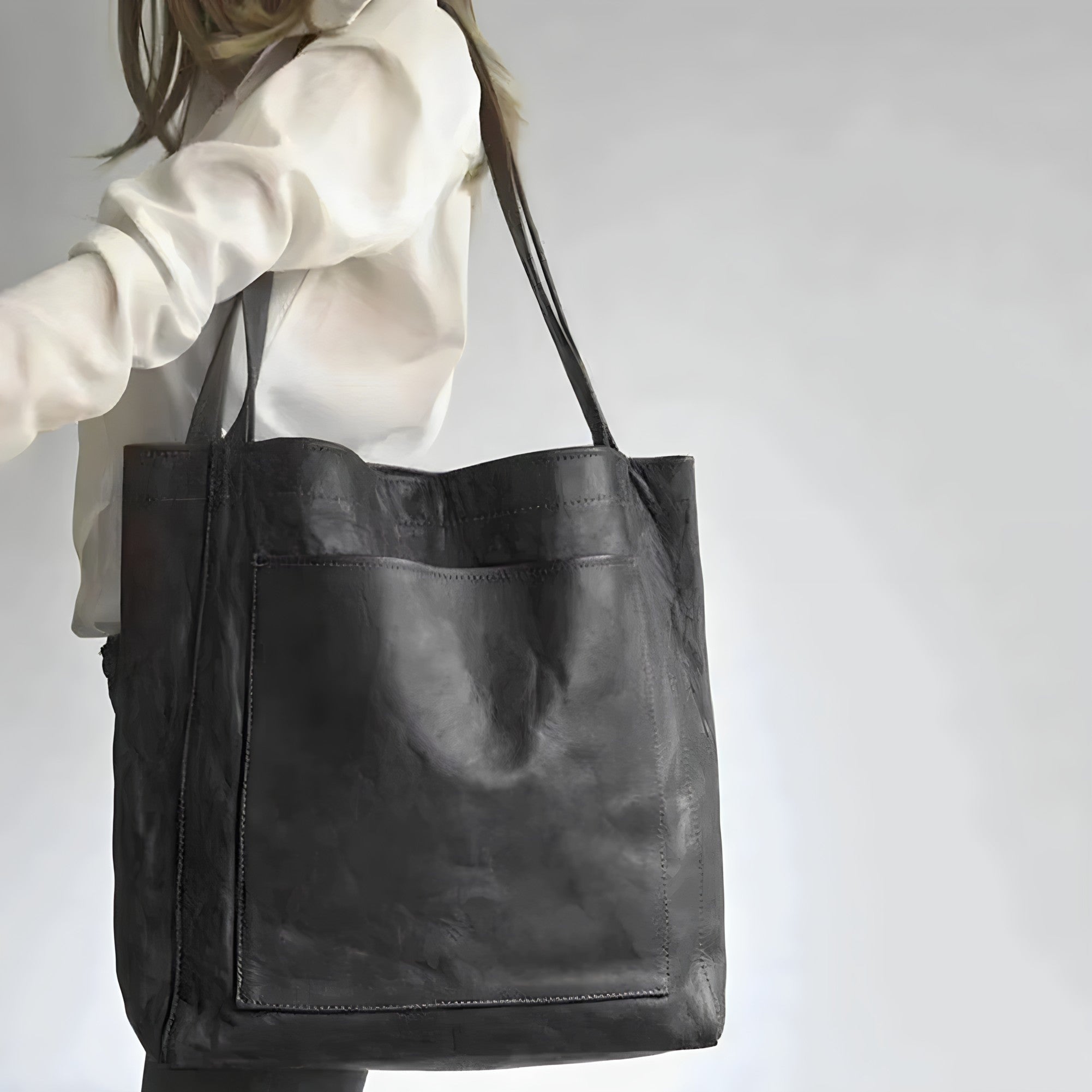 Camille | Stijlvolle leren shopper tas
