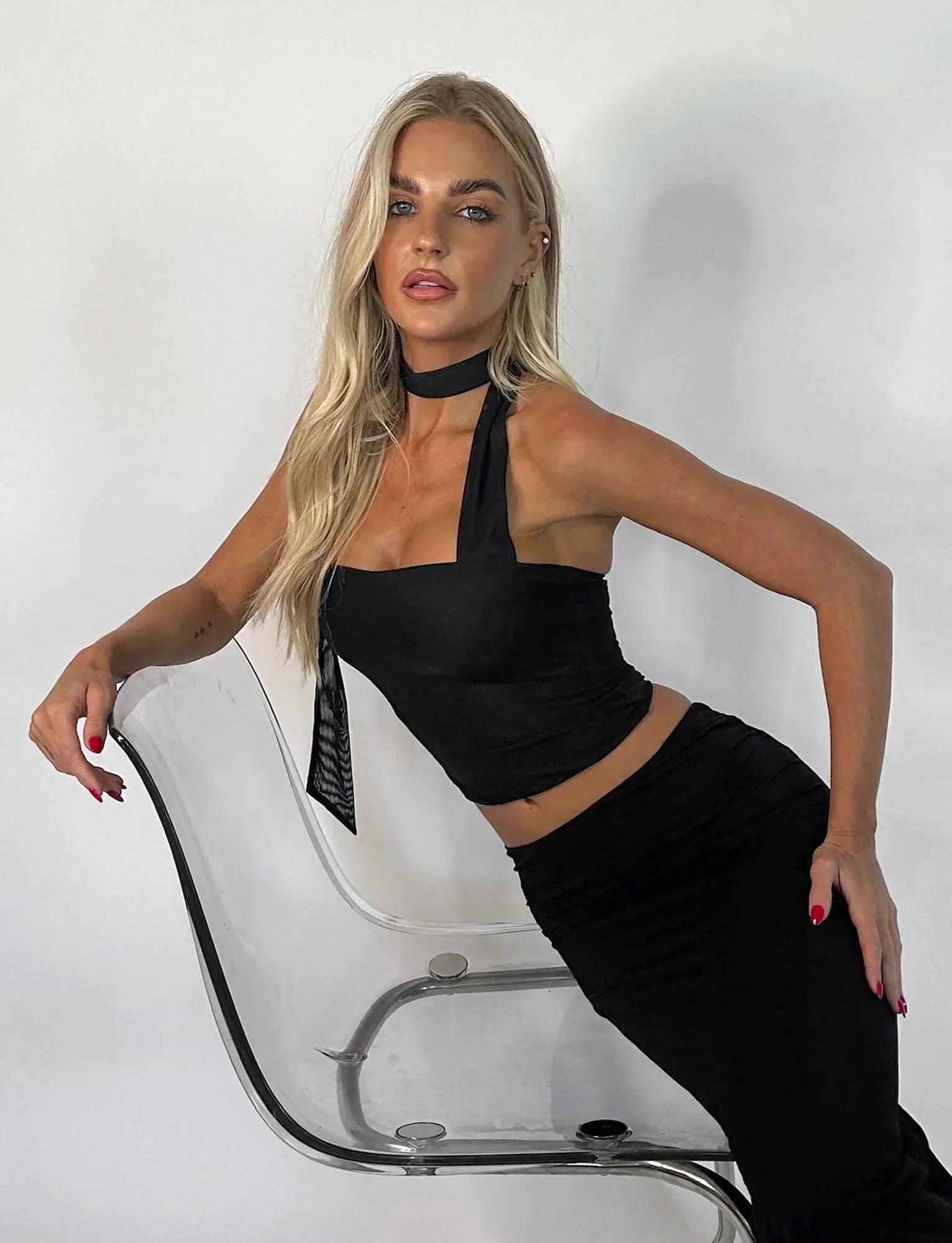 Helga | Minimalistische Zomerstijl Mouwloos Nekband Top
