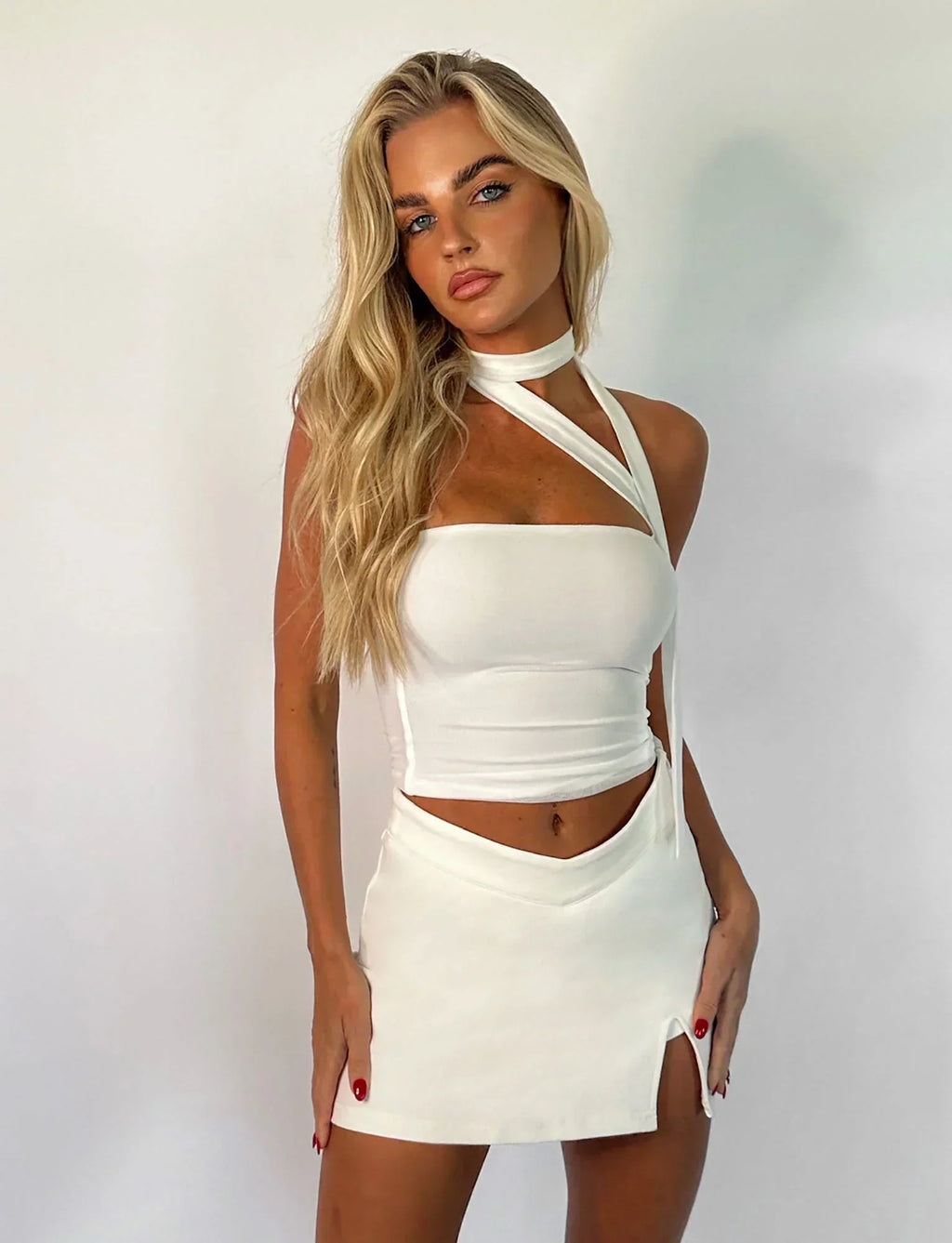 Helga | Minimalistische Zomerstijl Mouwloos Nekband Top