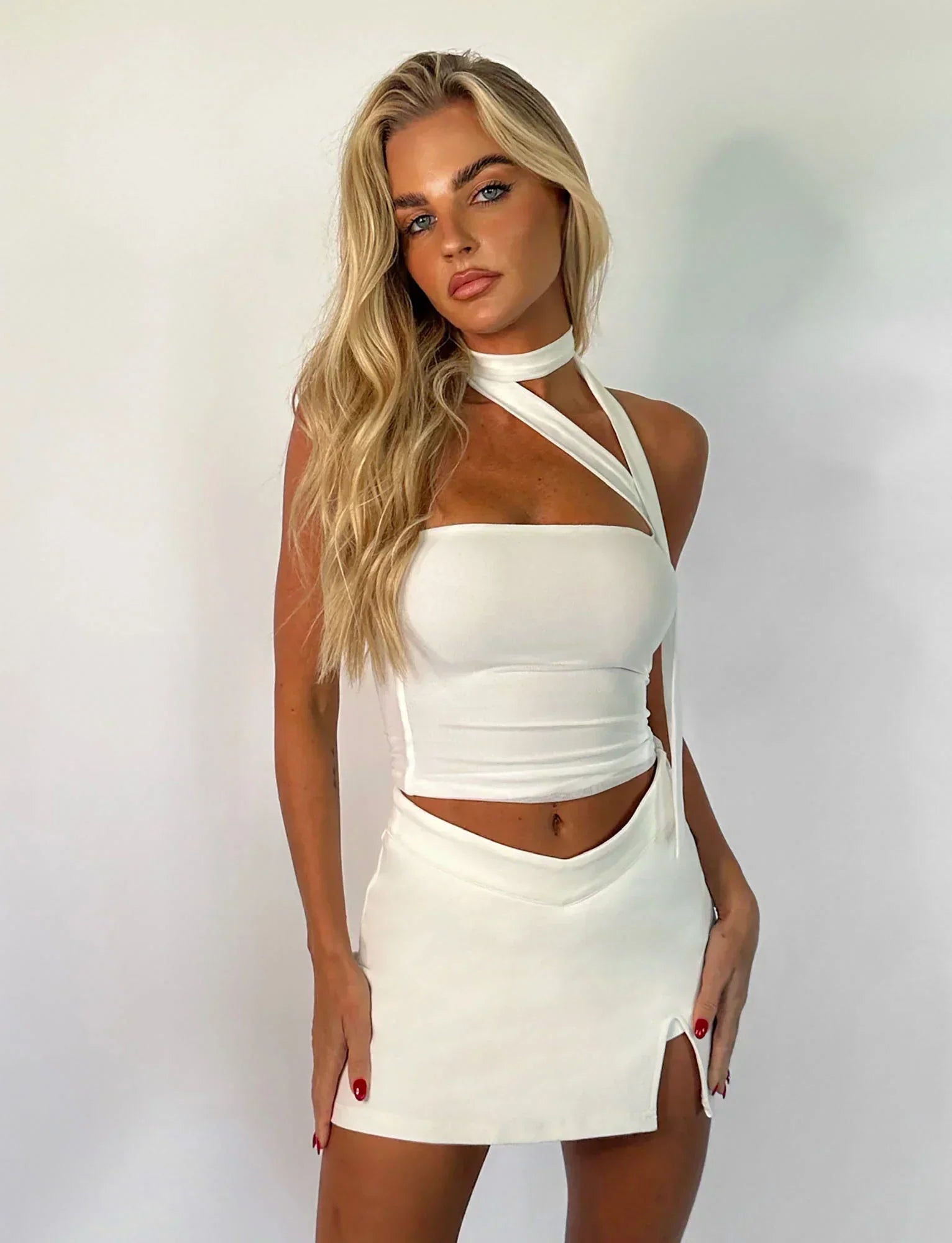 Helga | Minimalistische Zomerstijl Mouwloos Nekband Top