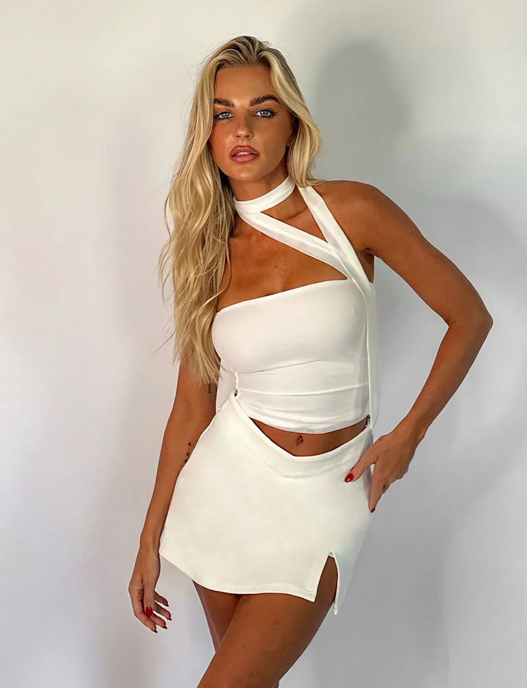 Helga | Minimalistische Zomerstijl Mouwloos Nekband Top