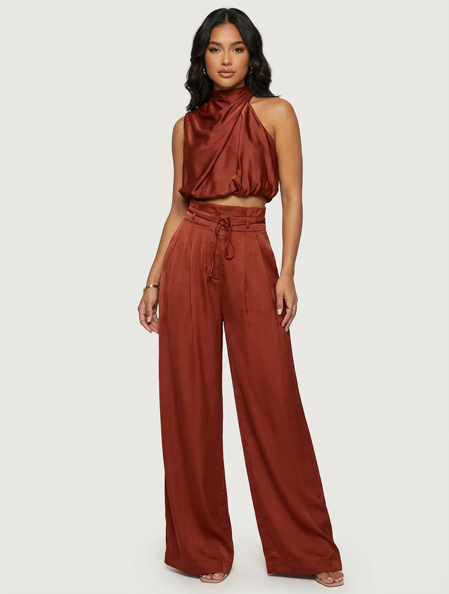 Seraphine | Tweedelige satijnen set