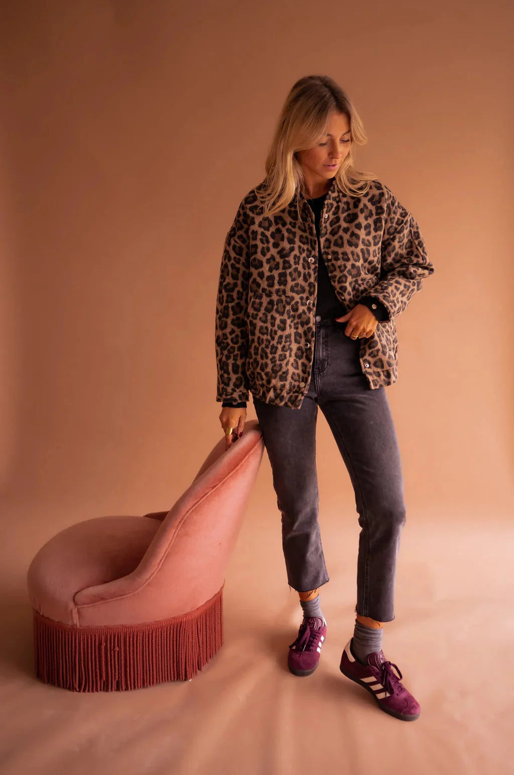 Roxy | Bomberjack met Luipaardprint