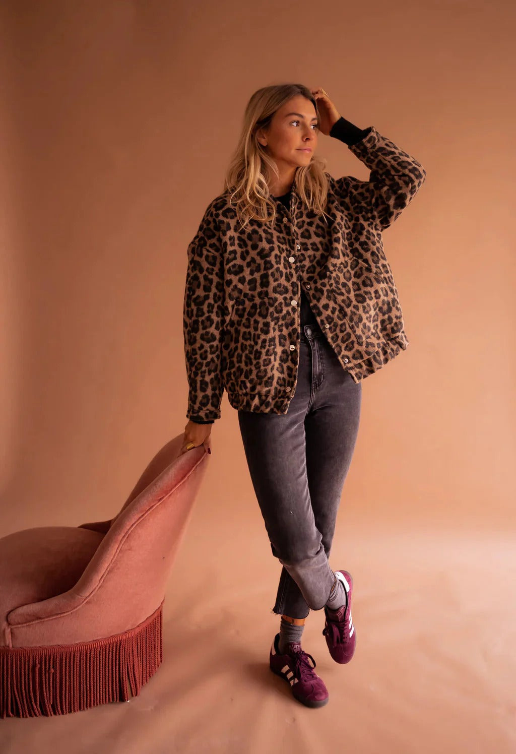 Roxy | Bomberjack met Luipaardprint