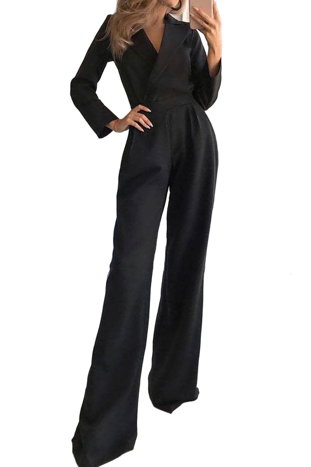 Petra | Getailleerde Jumpsuit met Blazerkraag