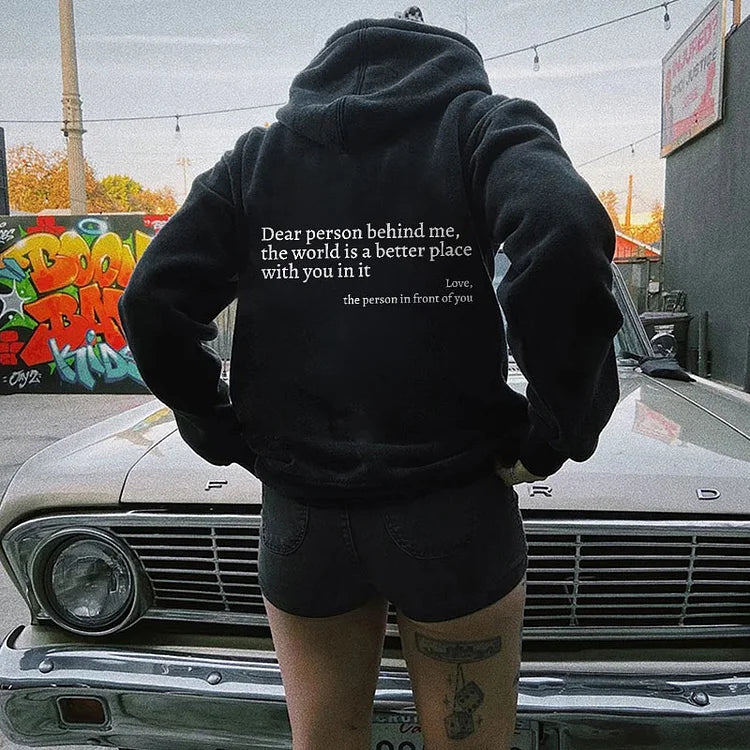 Remy | Unisex Hoodie met Tekstprint