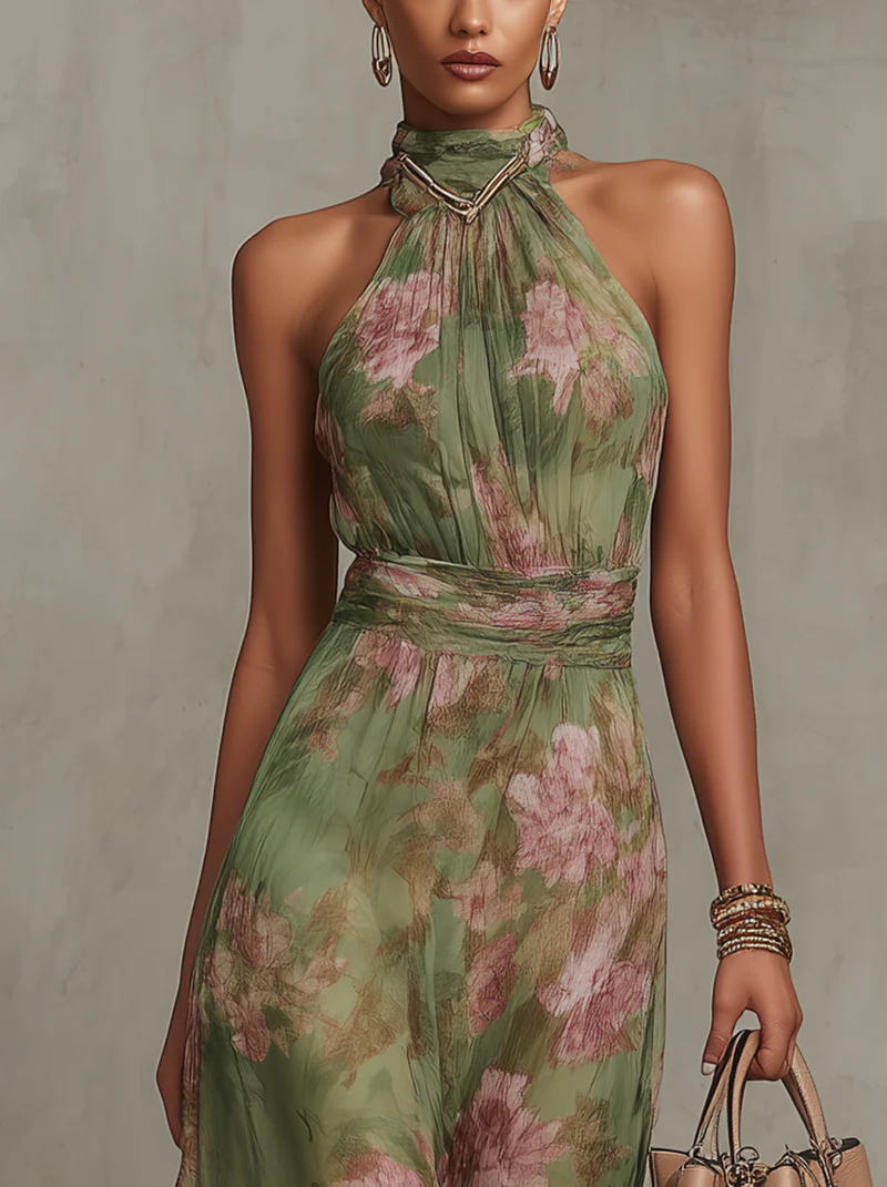 Floor | Maxi jurk met bloemenprint