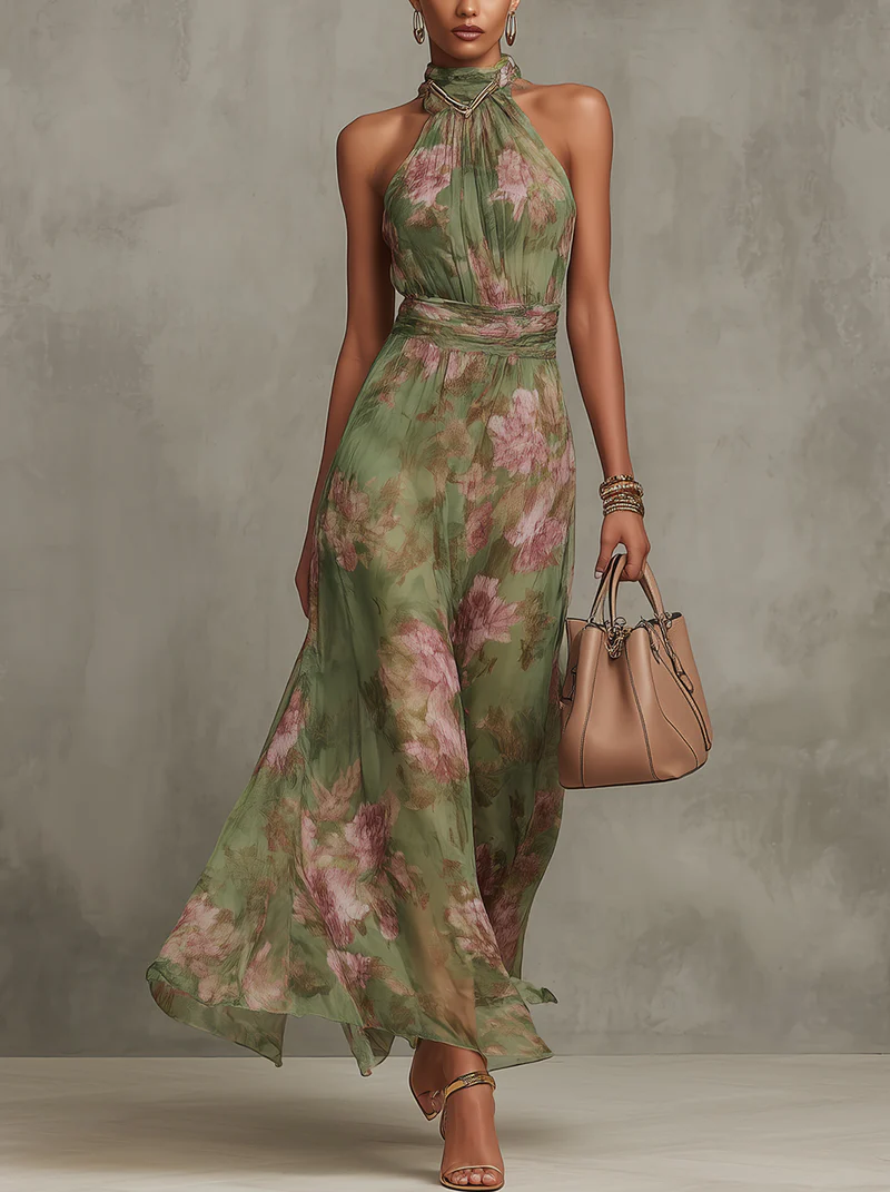 Floor | Maxi jurk met bloemenprint