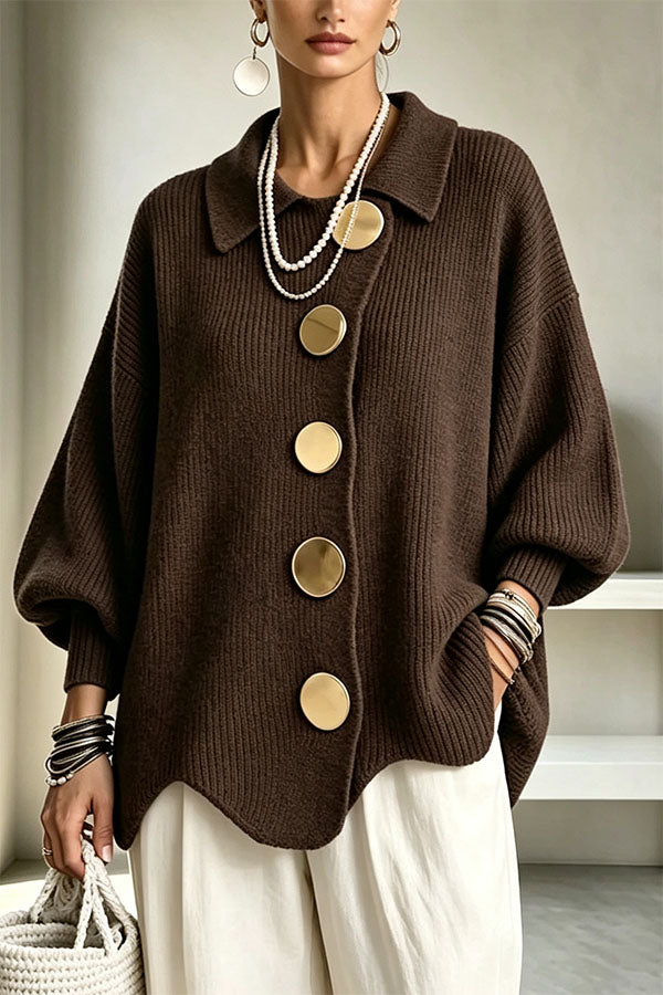 Sheila | Oversized Vest met Gespdetail