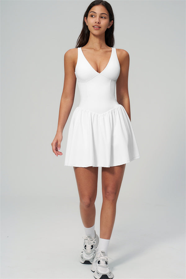Vivienne | Tennisjurk met V-Hals