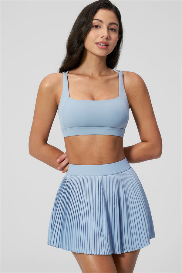 Noor | Tennisrok met Accordeonplooien
