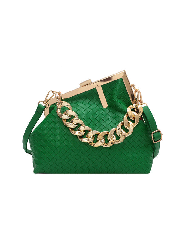 Odette | Geometrische Handtas met Ketting