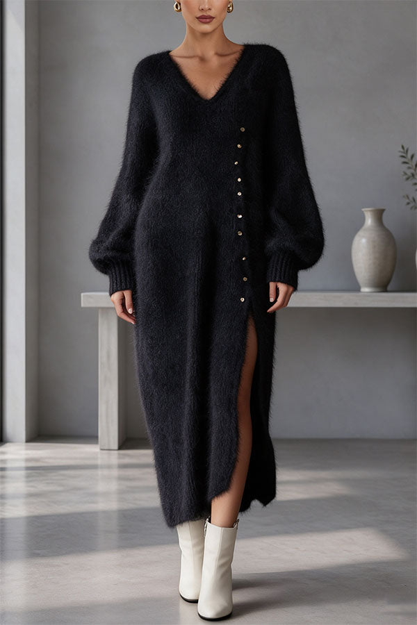 Renske | Trui-Jurk met Balonmouwen