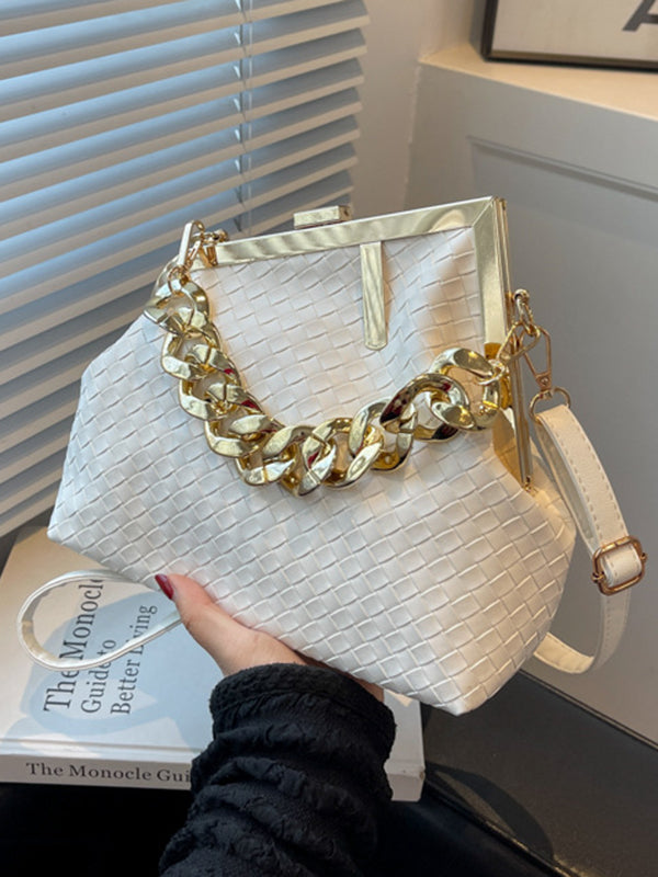 Odette | Geometrische Handtas met Ketting