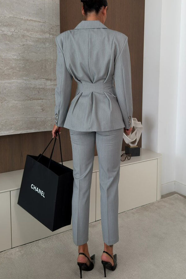 Severine | Elegante Blazer met Geplooide Zoom