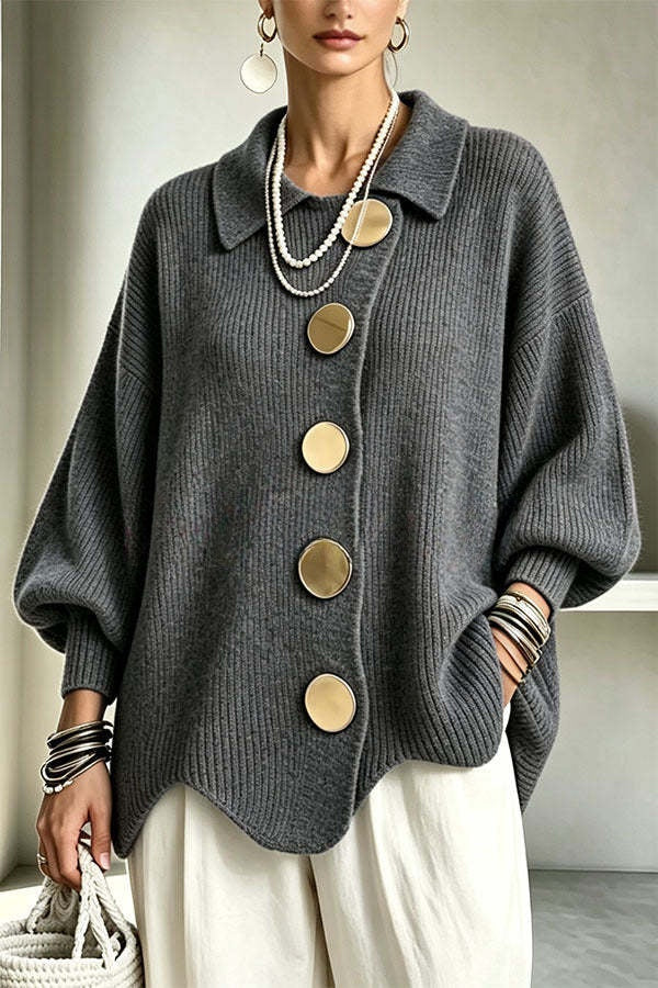 Sheila | Oversized Vest met Gespdetail