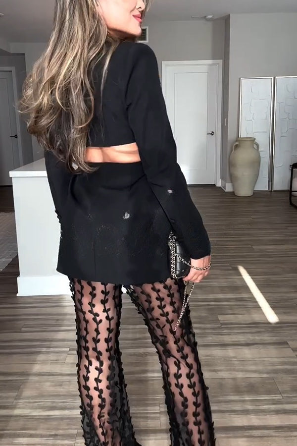 Keira | Backless Blazer met Revers