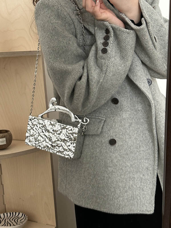 Rosalie | Geometrische Schoudertas met Ketting