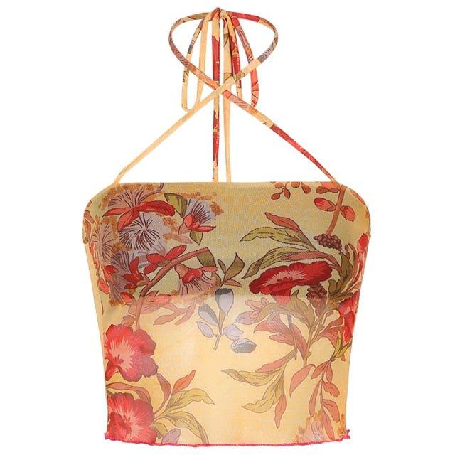 Angelic | Bloemenprint halter top
