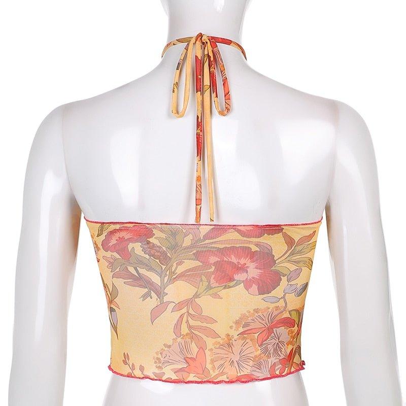 Angelic | Bloemenprint halter top