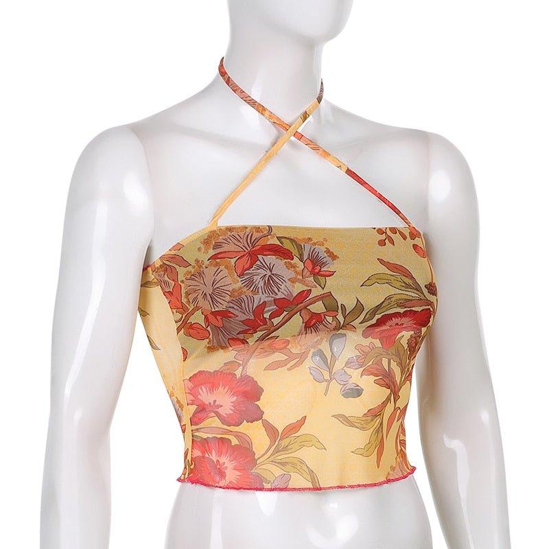 Angelic | Bloemenprint halter top