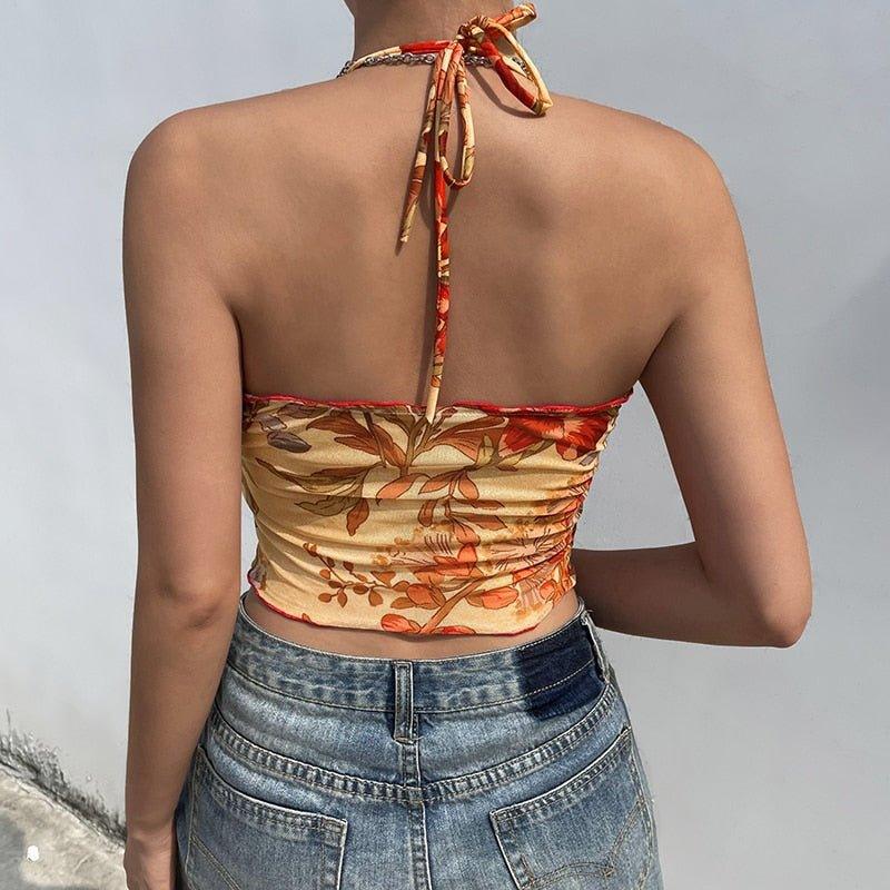 Angelic | Bloemenprint halter top