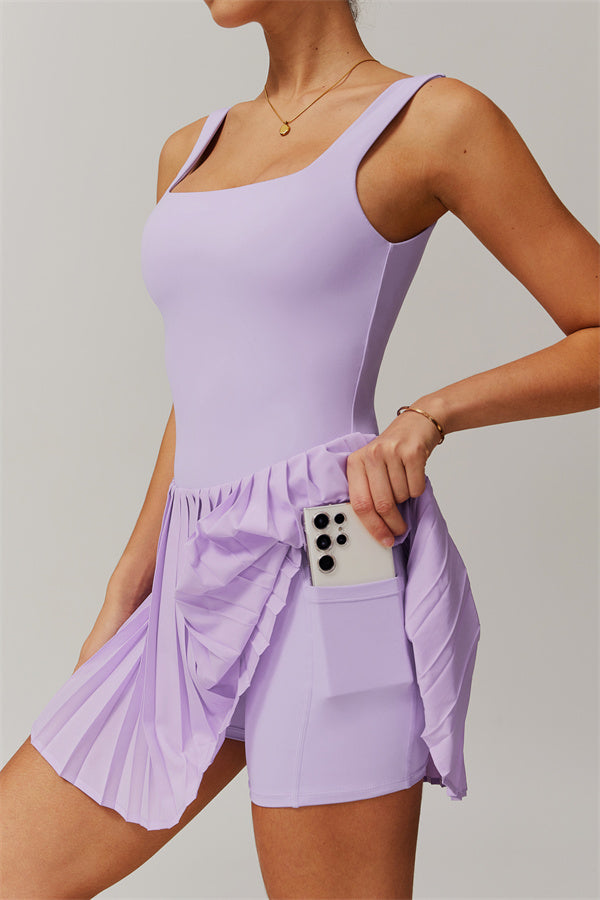 Amandine | Tennisjurk met Accordeonplooien