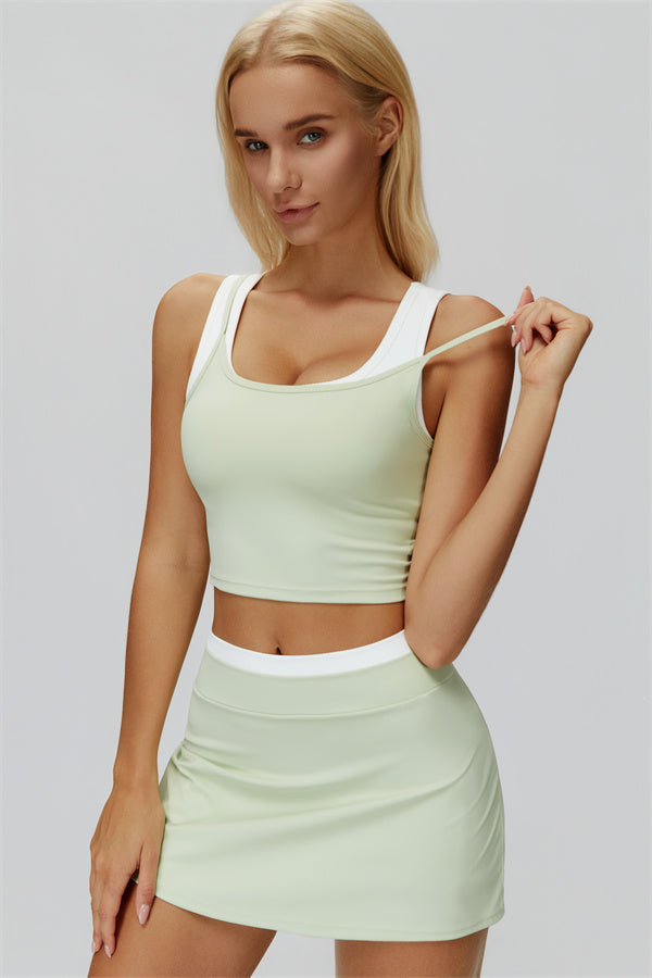 Iris | Crop Top met Rok 2-Delige Set