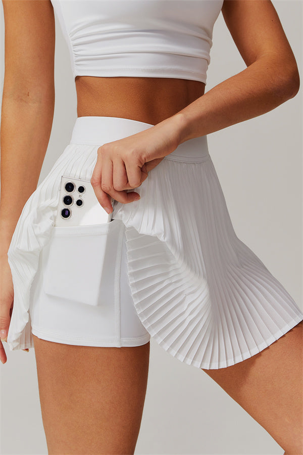 Noor | Tennisrok met Accordeonplooien