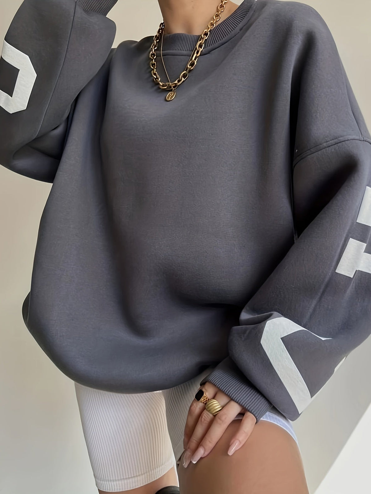 Marlow | Trui met Letterprint