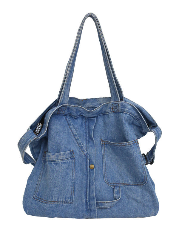 Iris | Casual Denim Tas in Effen Kleur