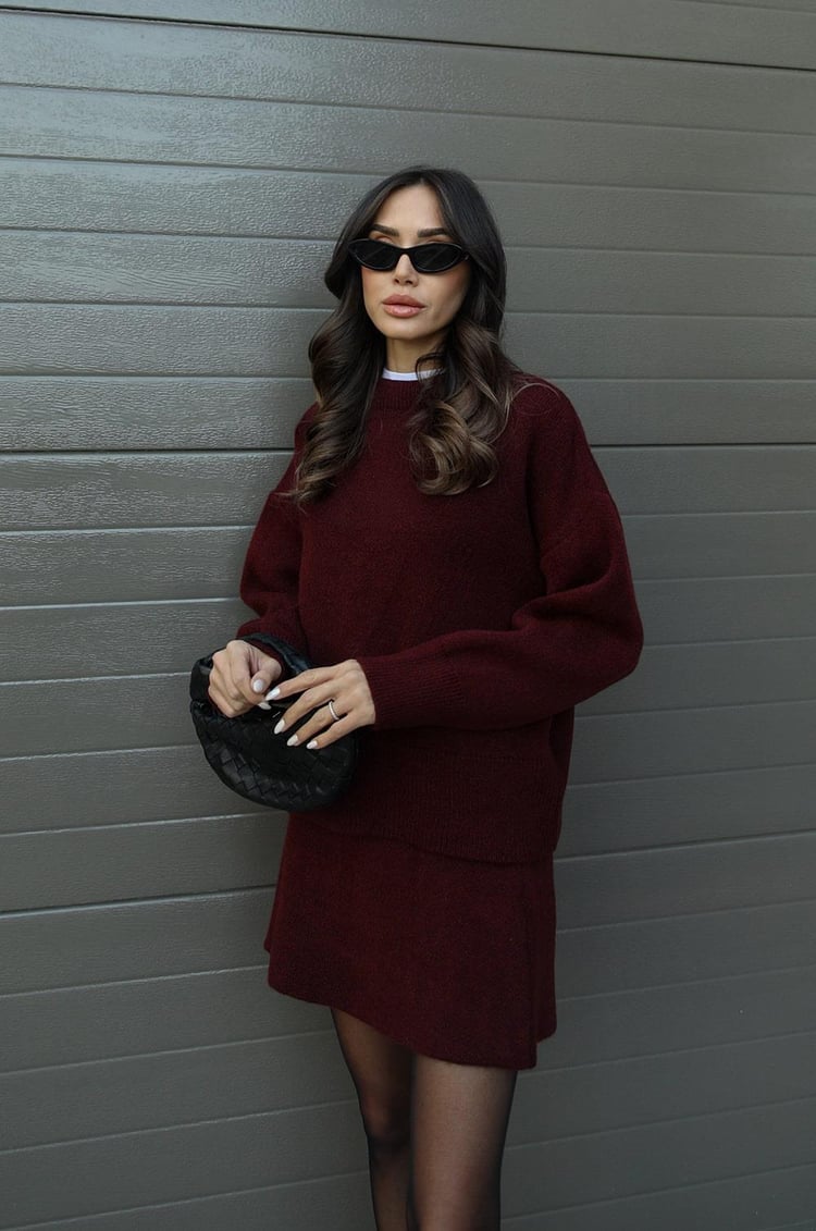 Astrid | Herfstset met rok en trui