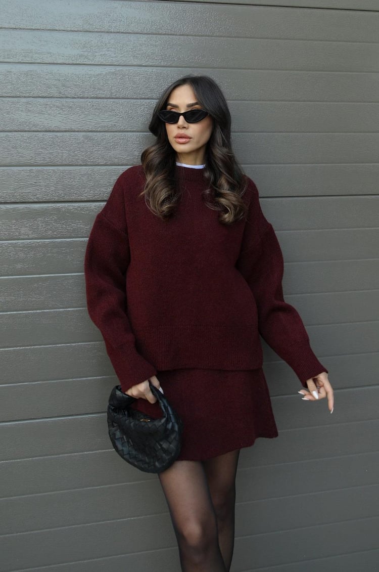 Astrid | Herfstset met rok en trui
