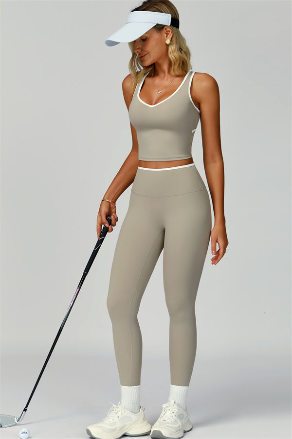 Nova | Sport tanktop met uitgesneden schterkant
