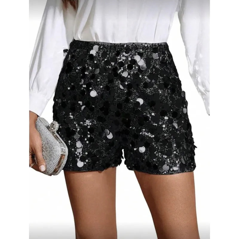Anouk | Dames Shorts met Hoge Taille en Pailletten