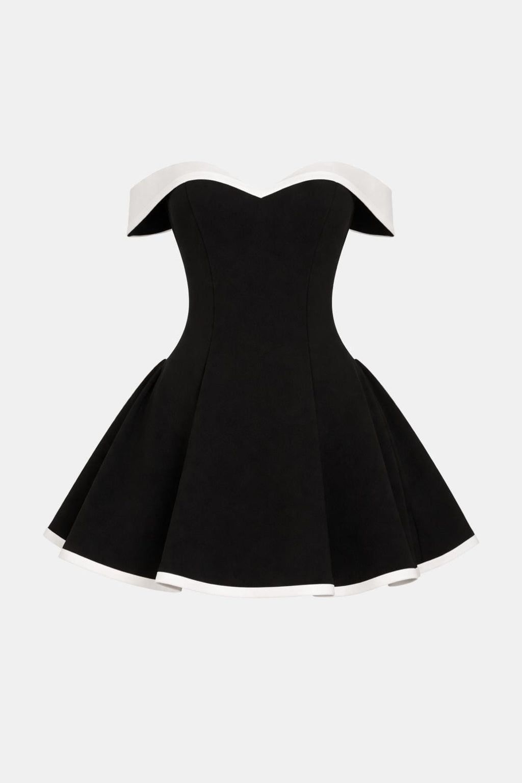 Eva | Off-shoulder strapless mini jurk peplum