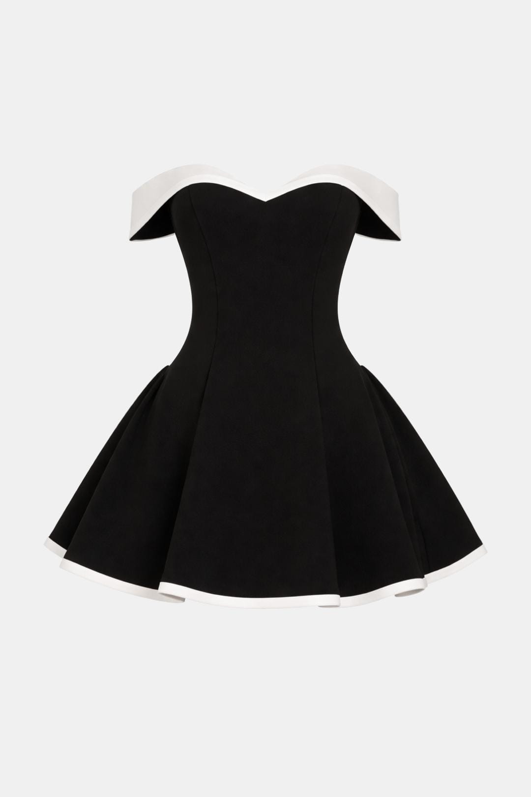 Eva | Off-shoulder strapless mini jurk peplum