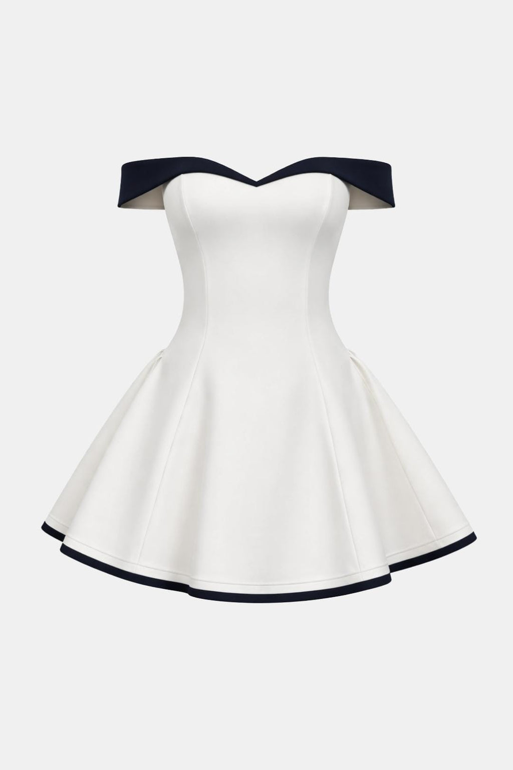 Eva | Off-shoulder strapless mini jurk peplum