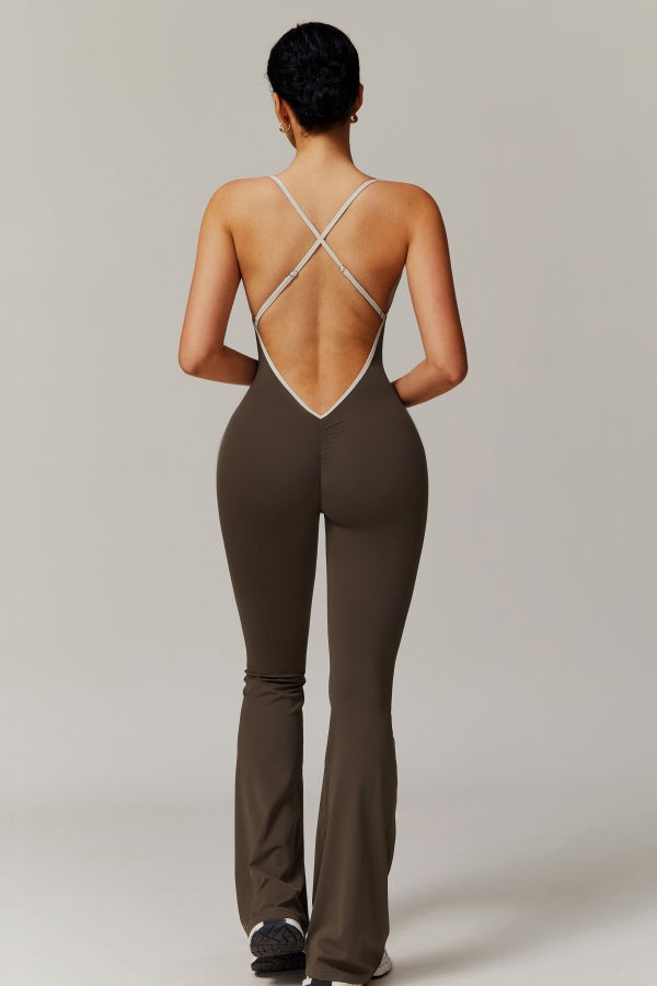 Jill | Sport jumpsuit met open rug